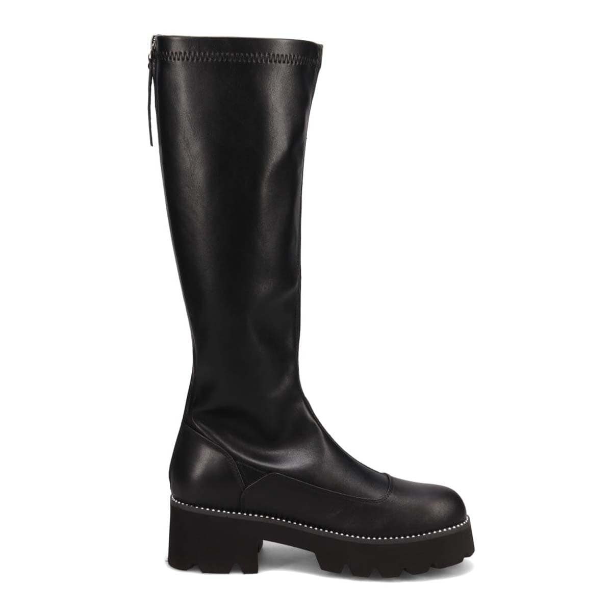 KATHARINE HAMNETT LONDON　厚底ストレッチロングブーツ 041535 BLACK 23.0