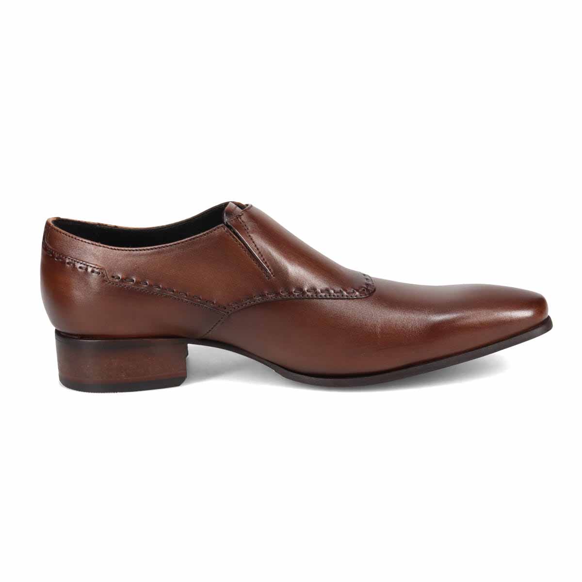 キャサリンハムネットロンドン KATHARINE HAMNETT LONDON  ロングノーズ・ダブルモンクドレスシューズ  31731 BROWN 25.0
