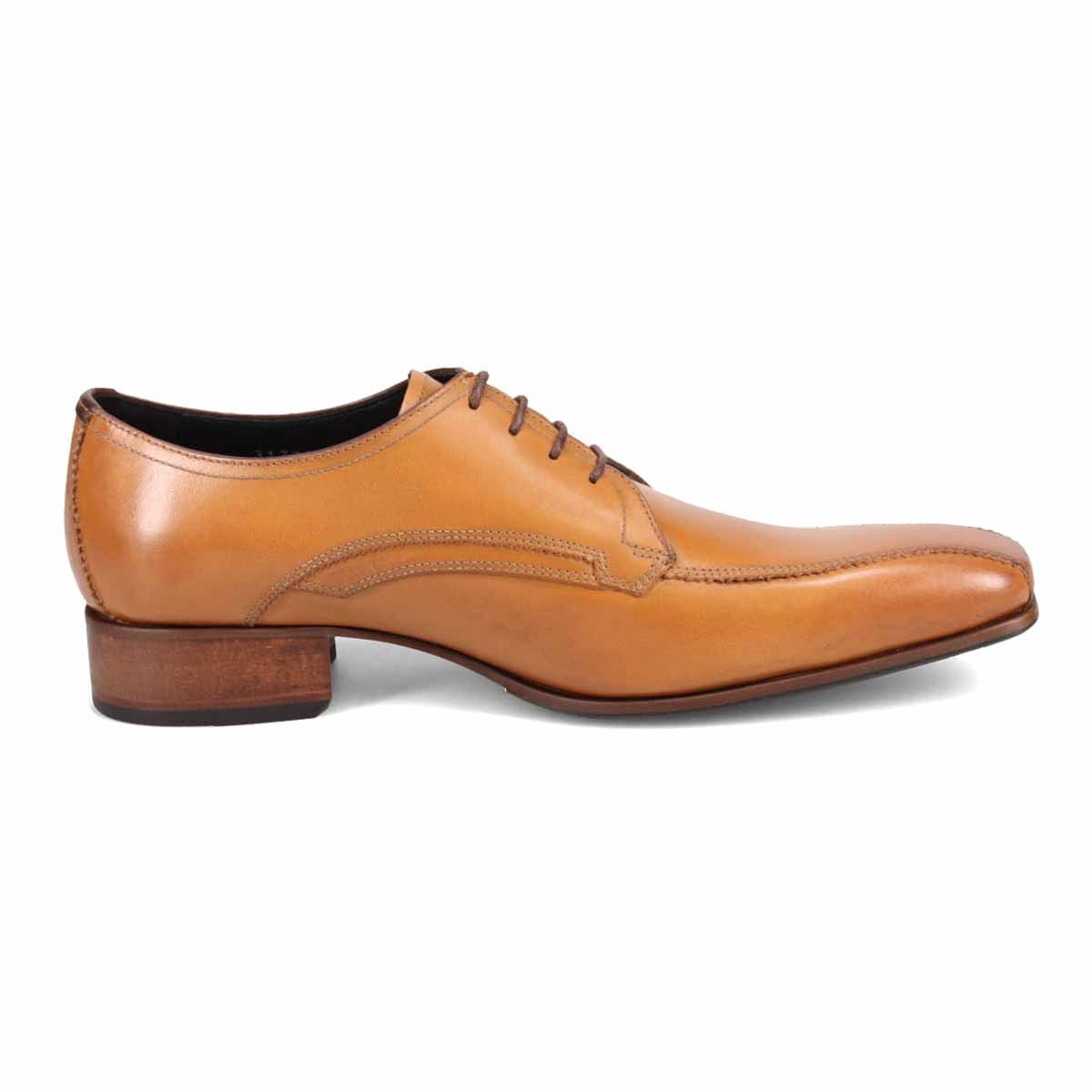 キャサリンハムネットロンドン KATHARINE HAMNETT LONDON  ロングノーズ・外羽根スワールモカドレスシューズ  31733 CAMEL 25.0