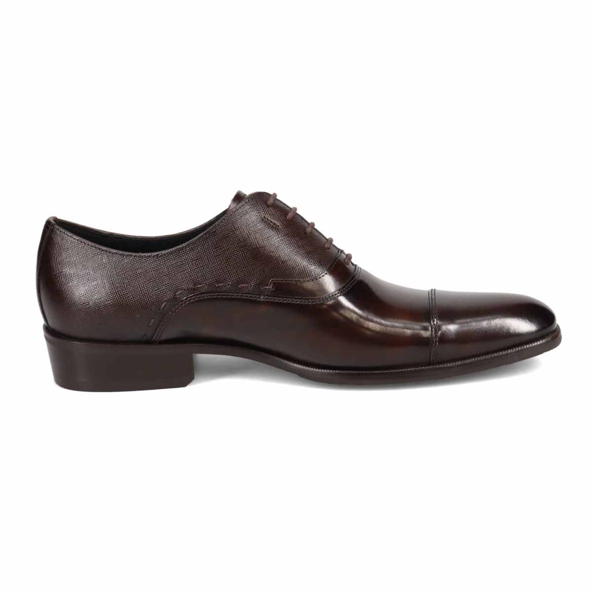 LANVIN COLLECTION　異素材ミックスフォーマルオックスフォード　83490 D-BROWN 25.0