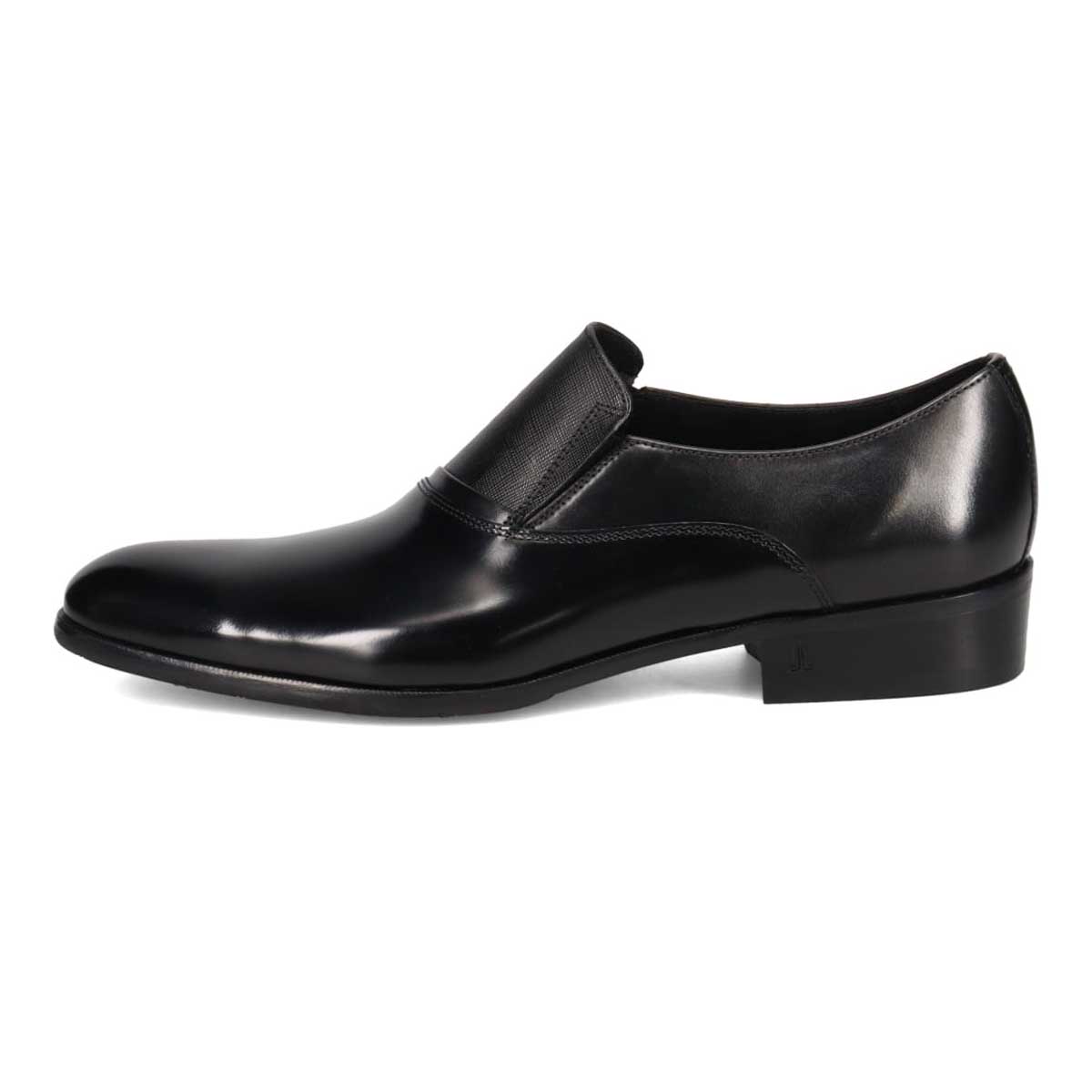 LANVIN COLLECTION　異素材ミックスサイドエラスティックスリッポンシューズ　83491 BLACK 25.0