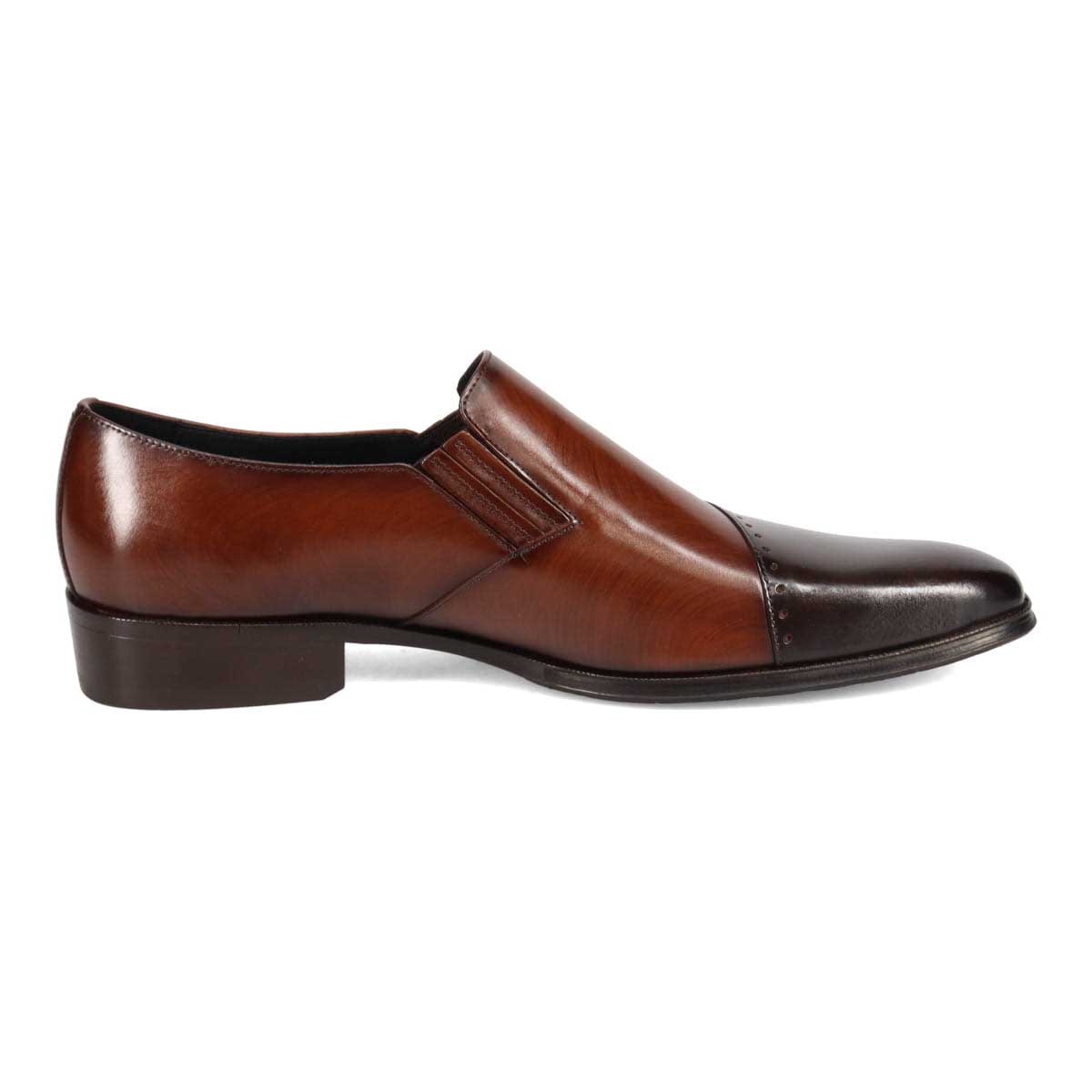 LANVIN COLLECTION　スリッポンドレスシューズ　83525 D-BROWN 25.0