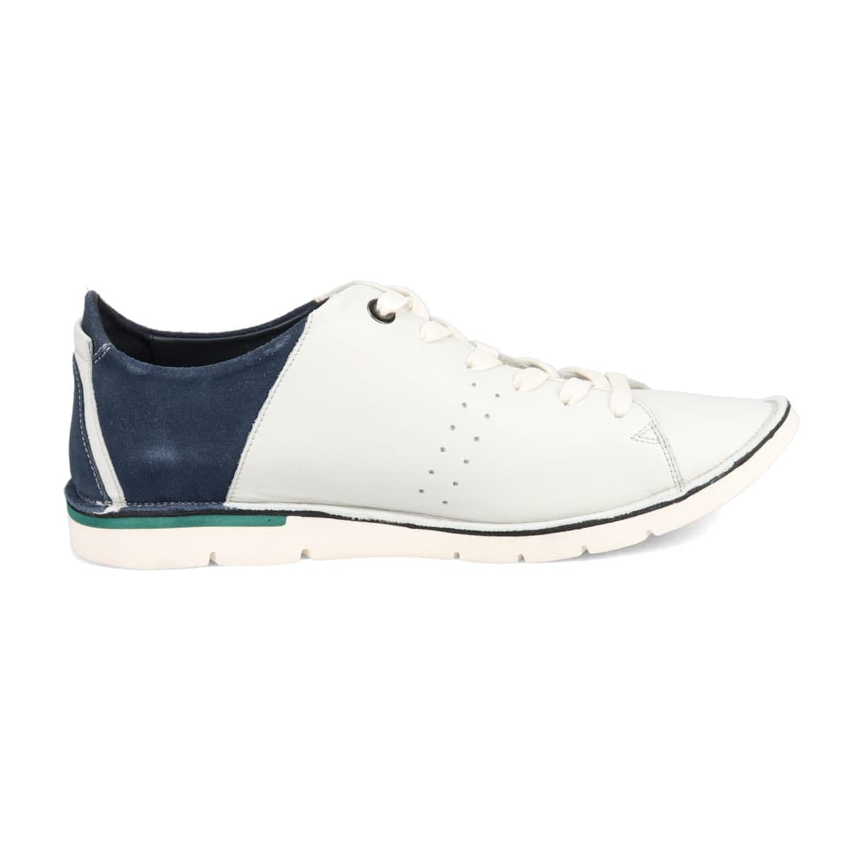 LANVIN en Bleu　プラットステッチダウンスニーカー　86455 WHITE 25.0