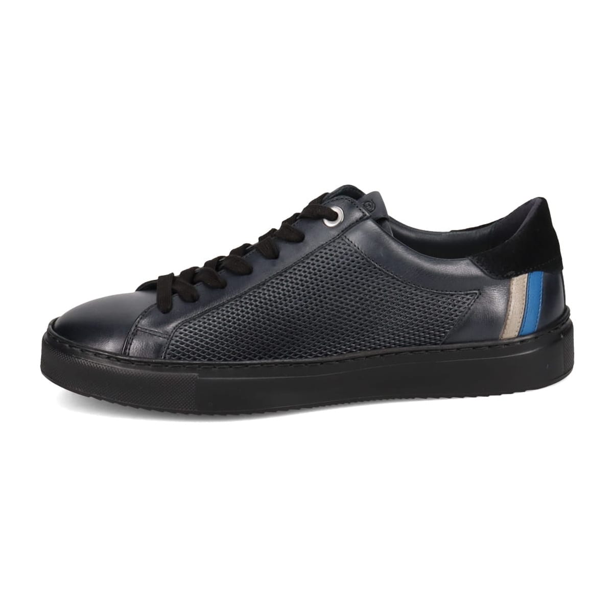 LANVIN en Bleu　パンチングＭＩＸ メッシュコートスニーカー　86473 BLACK 25.0