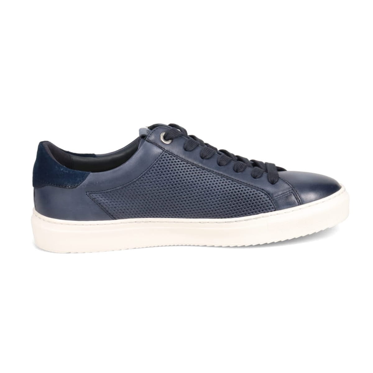 LANVIN en Bleu　パンチングＭＩＸ メッシュコートスニーカー　86473 NAVY 25.0