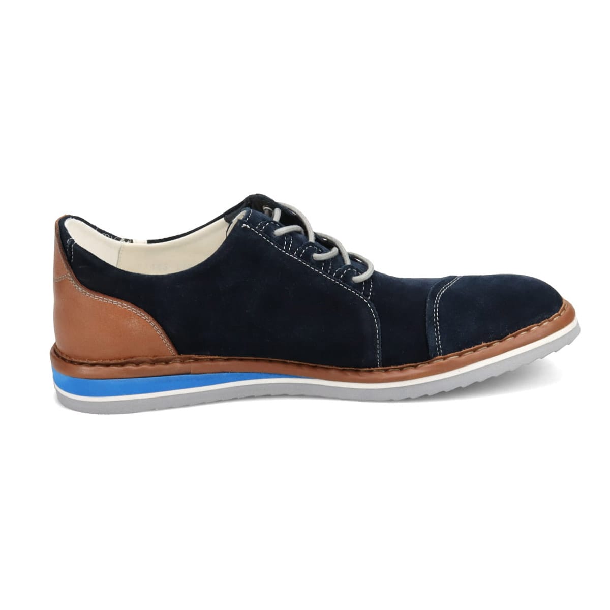 LANVIN en Bleu　アシンメトリーレースアップ カジュアルシューズ　86483 NAVY 25.0
