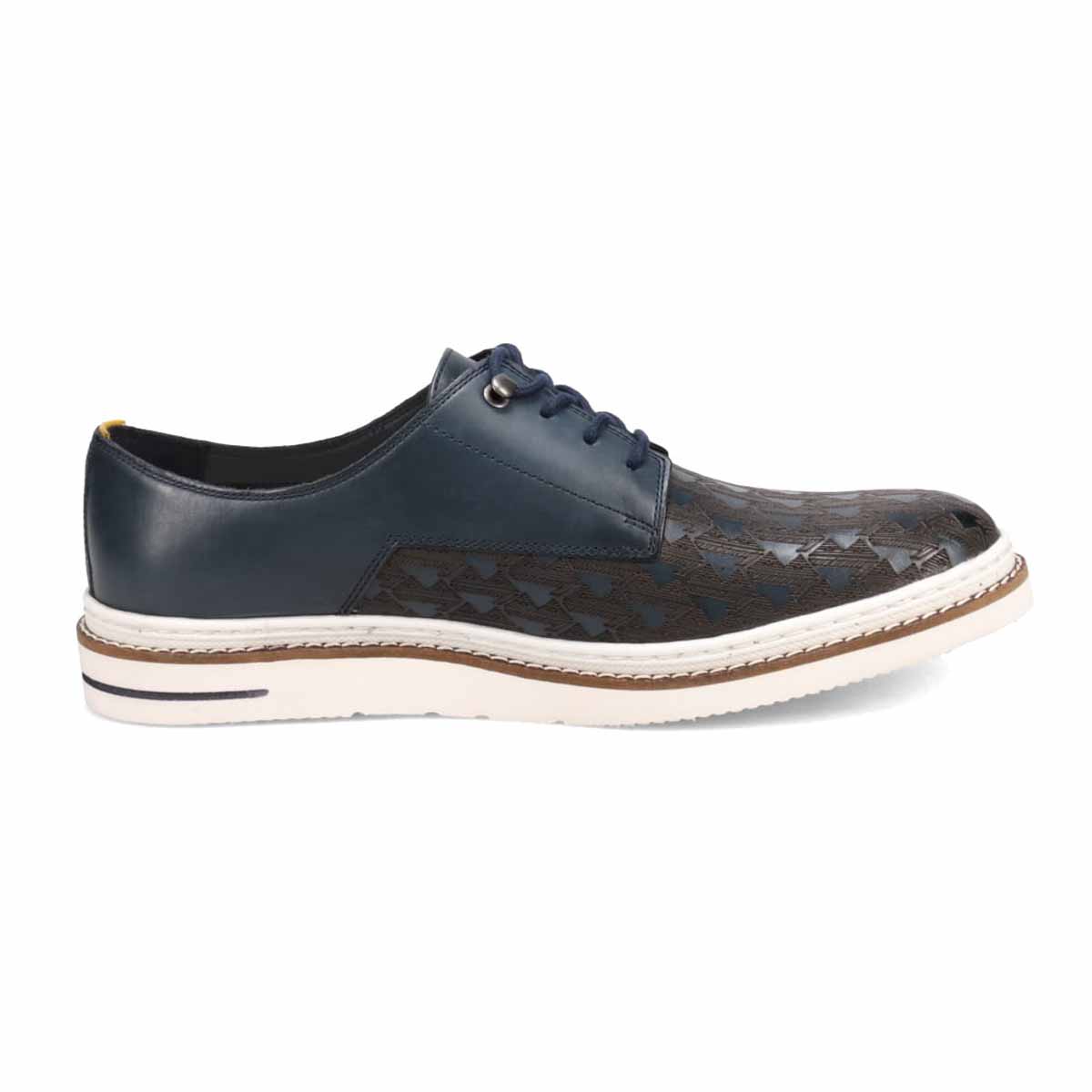 ランバンオンブルー LANVIN en Bleu  オンブルーシグネチャーロゴ レザースニーカー  86512 NAVY 25.0