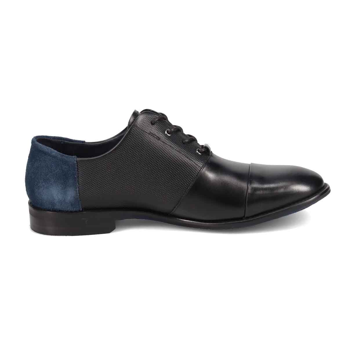 ランバンオンブルー LANVIN en Bleu  アシンメトリーオックスフォード ストレートチップ  86517 BLACK 25.0