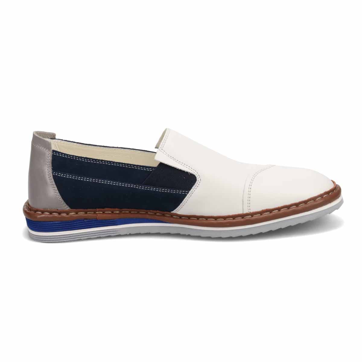 ランバンオンブルー LANVIN en Bleu  バイカラースリッポン カジュアルシューズ  86520 WHITE 25.0