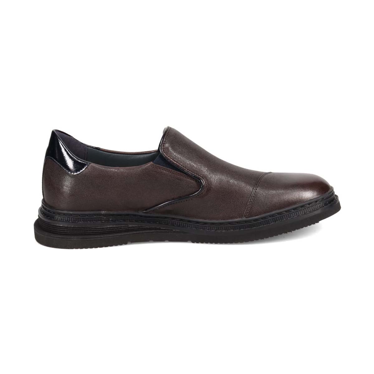 ランバンオンブルー LANVIN en Bleu  異素材MIXアシンメトリーサイドエラスティックスリッポンスニーカー　86554 D-GRAY 25.0