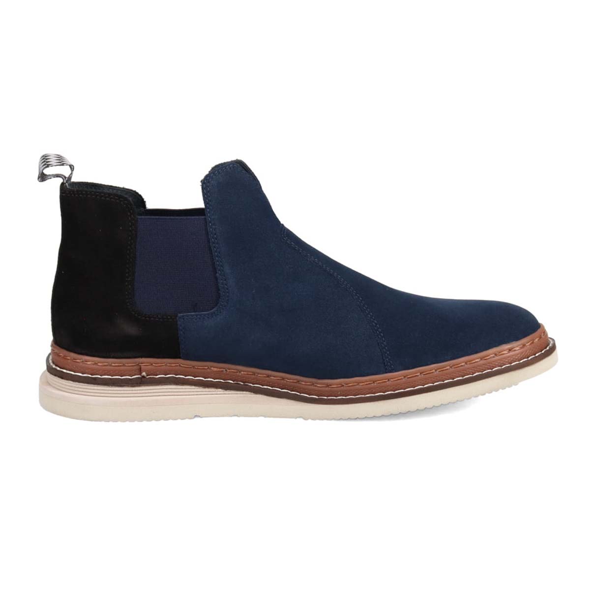 ランバンオンブルー LANVIN en Bleu  カラーコンビネーションサイドゴアブーツ　86556 NAVY 25.0