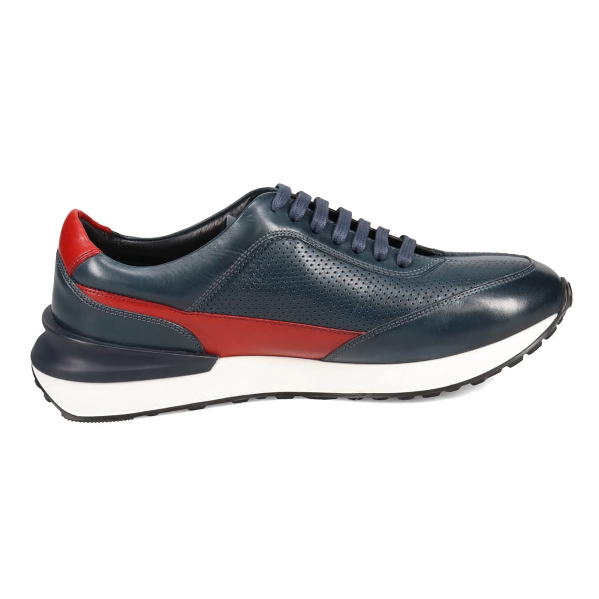 アビーロード ABBEY ROAD レザースニーカー  AB8251 NAVY/RED 25.0