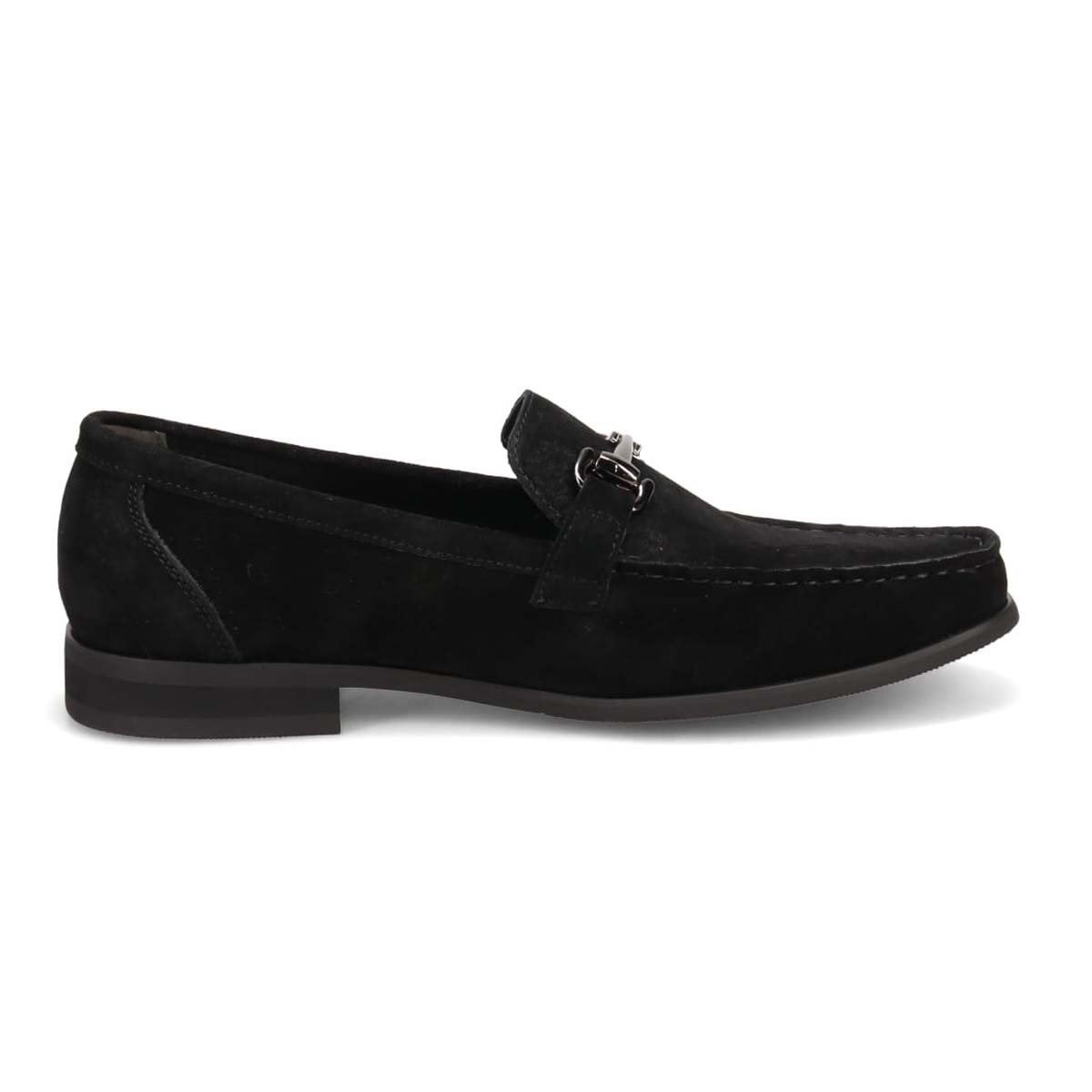 アビーロード ABBEY ROAD ビット金具付きスリッポンビジカジシューズ　AB9513 BLACK-SILKY 25.0