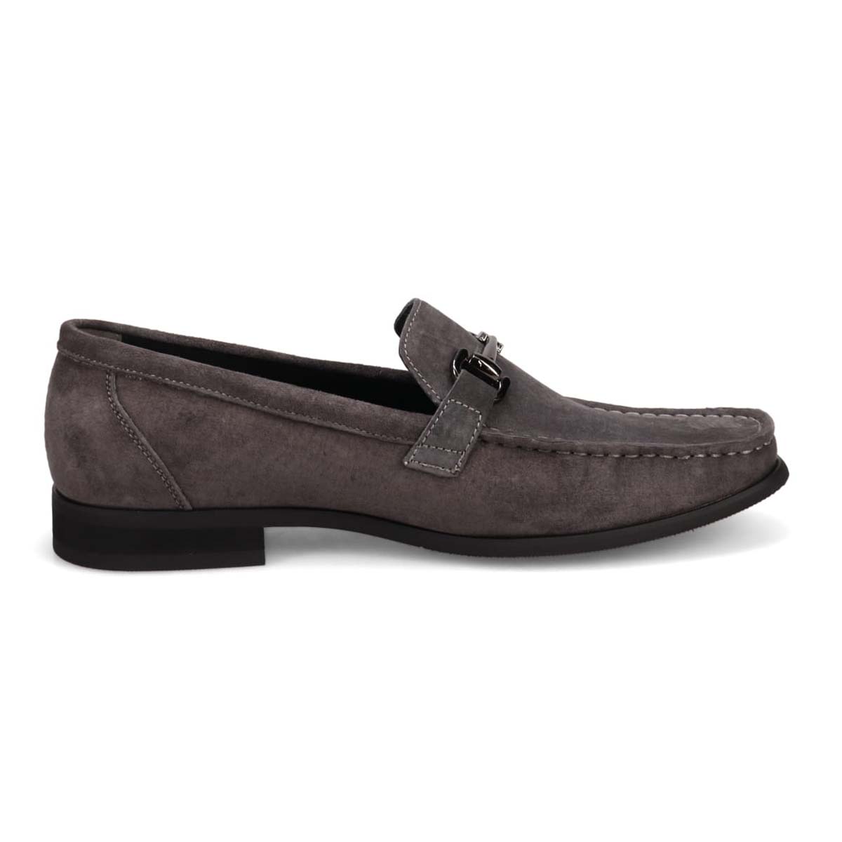 アビーロード ABBEY ROAD ビット金具付きスリッポンビジカジシューズ　AB9513 GRAY-SILKY 25.0