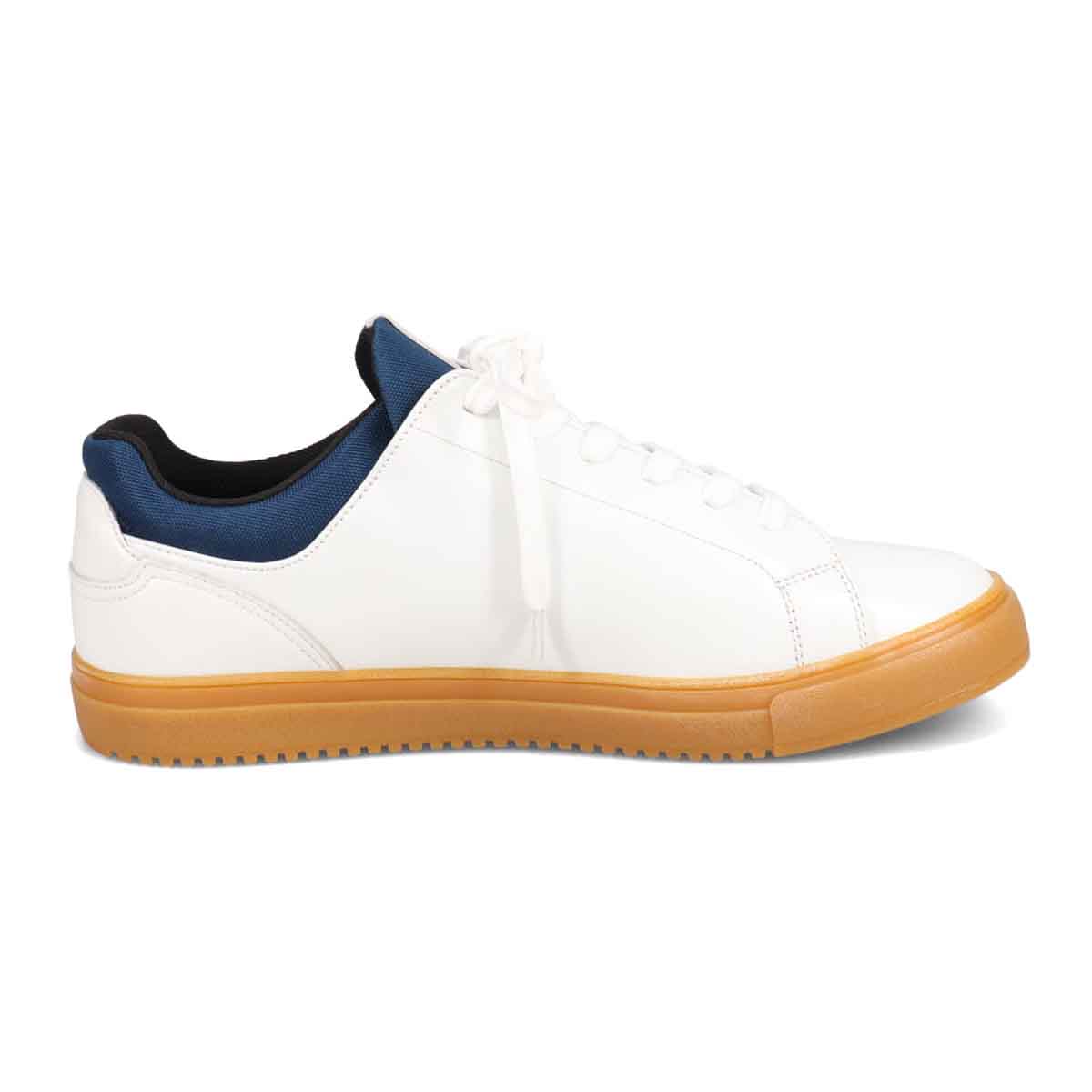 ビークラシック BEE CLASSIC　4cm4時間防水仕様 レザースニーカー　CB6055H WHITE 25.0