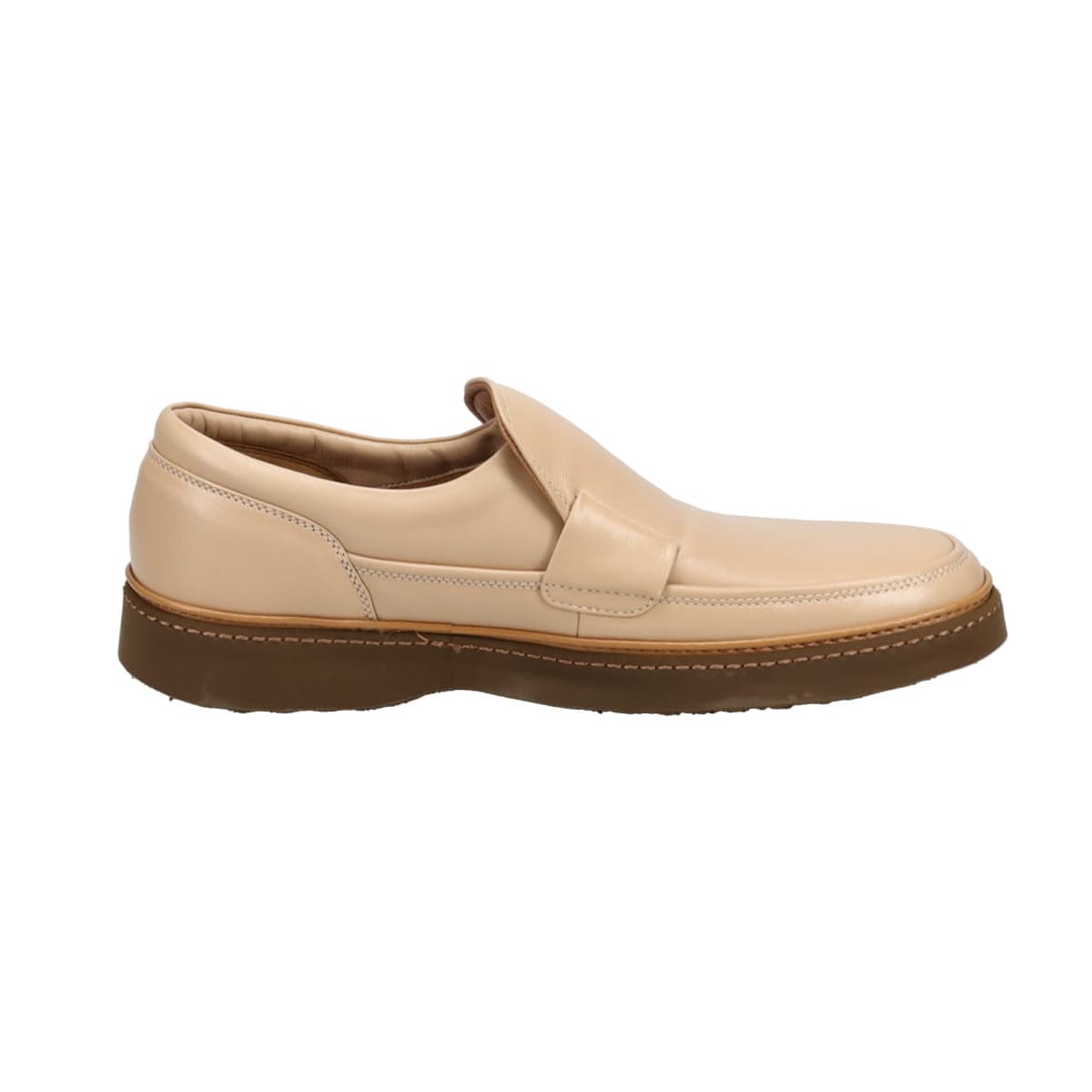 DAKS モカシンカジュアルスリップオンシューズ DA2004 BEIGE 25.0