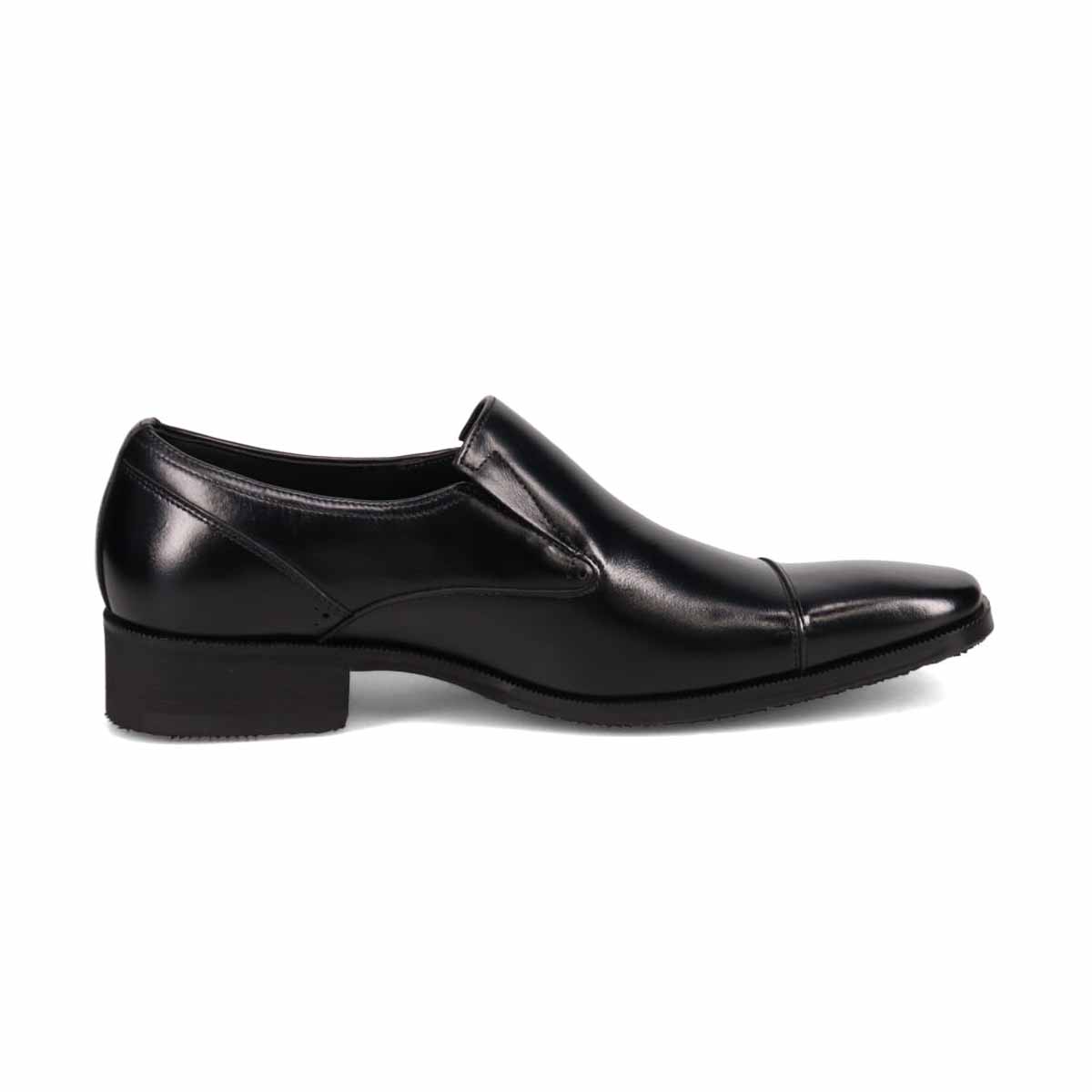 モデロ MODELLO 4ｃｍ４時間防水 ストレートチップスリッポンドレスシューズ　DM1605H BLACK 25.0