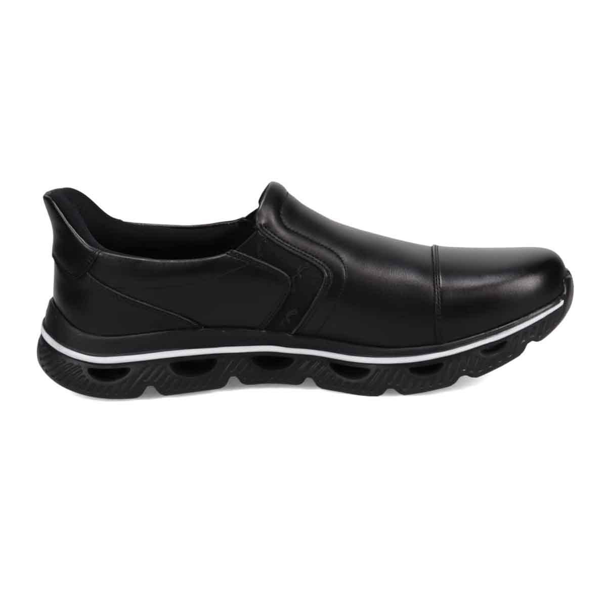モデロ MODELLO 「Recovery Shiatsu Insole」搭載で指圧効果により血行をよくする。レザースリッポンスニーカー　DM3343R BLACK 25.0