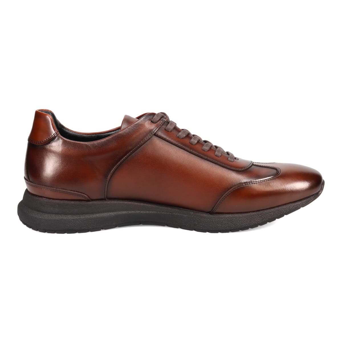 モデロ MODELLO レースアップドレスカジュアルレザースニーカー　DM3405 D-BROWN 25.0