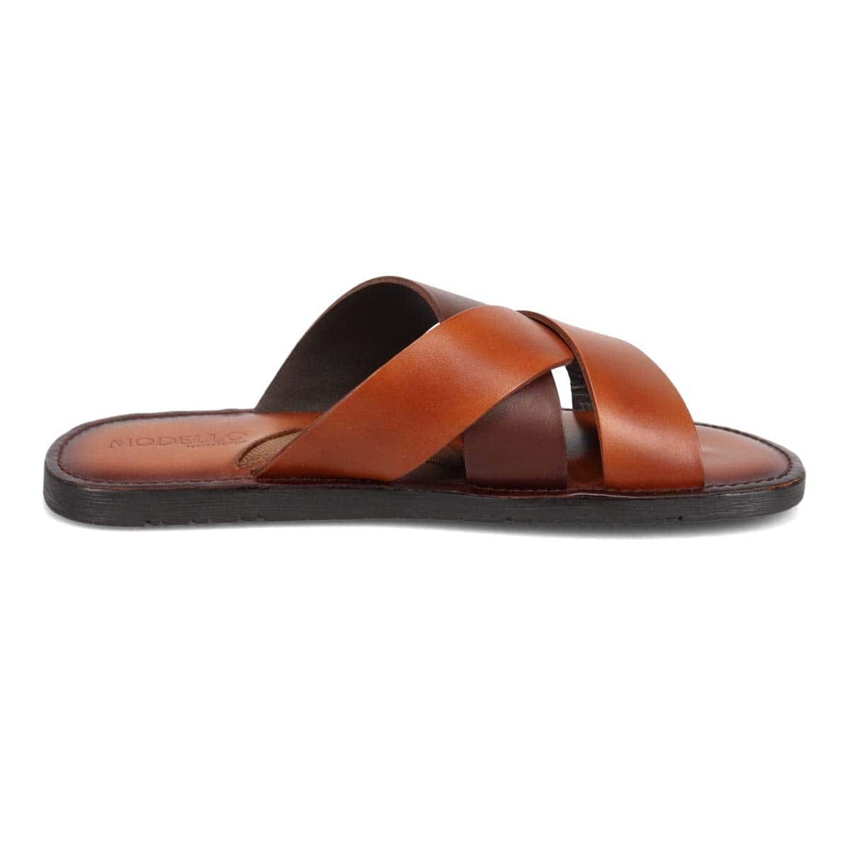 モデロ MODELLO レザーサンダル　DM5316 BROWN/DARKBROWN M(25.0～25.5cm)