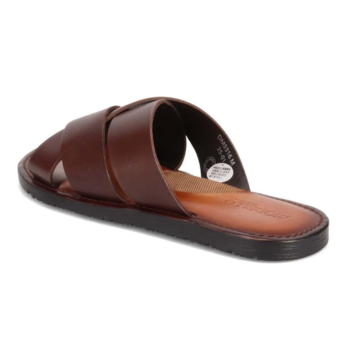モデロ MODELLO レザーサンダル　DM5316 D-BROWN M(25.0～25.5cm)