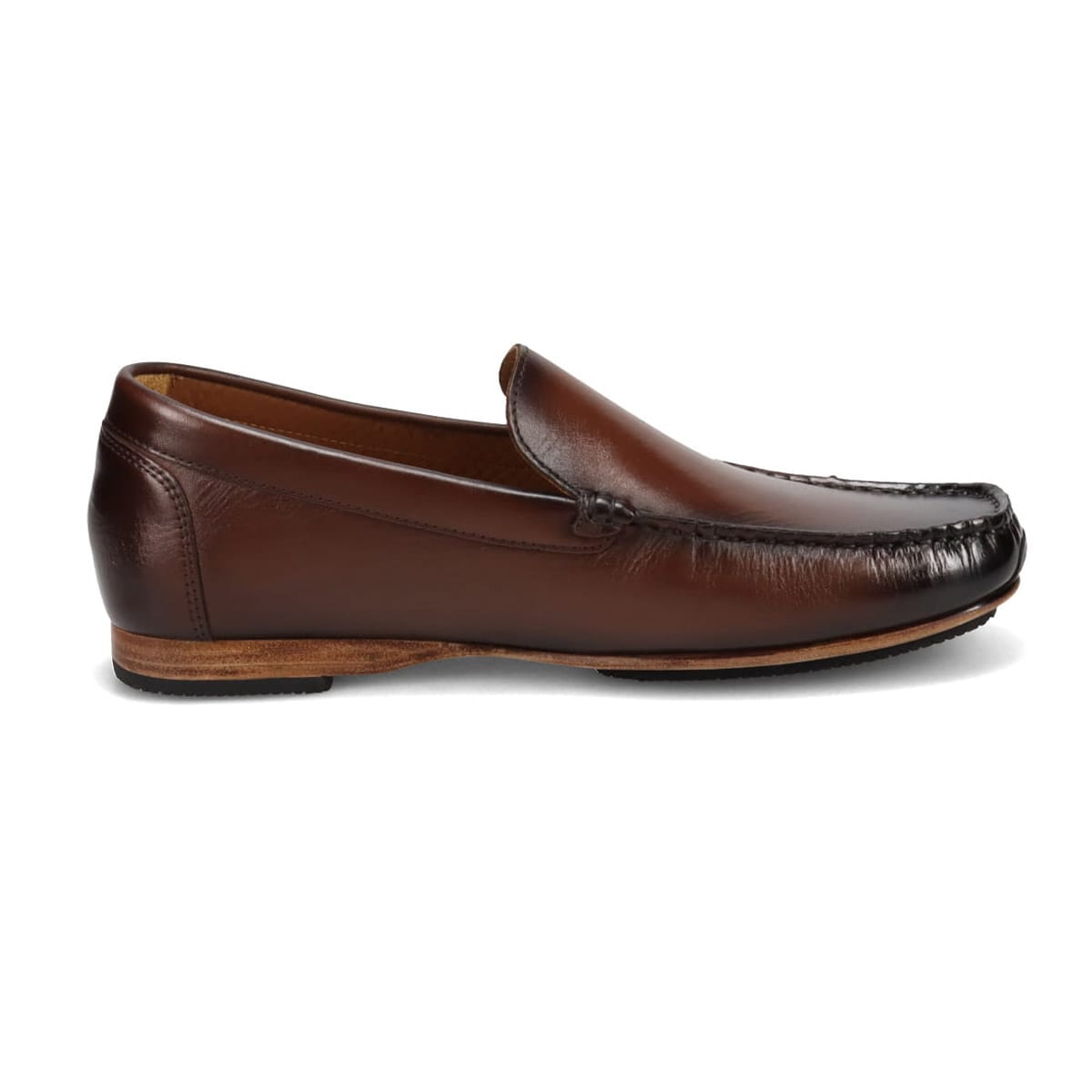 世界初のカバロス加工シリーズ モデロ MODELLO ドライビングシューズ　DM5514 BROWN 25.0