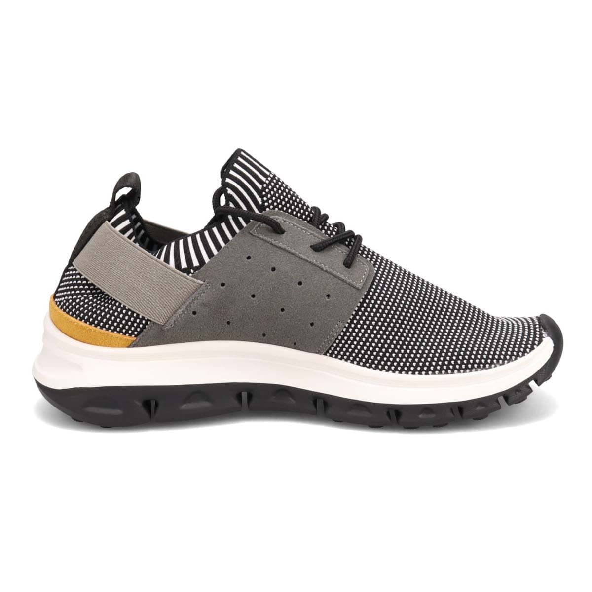 モデロ MODELLO レースアップカジュアルスニーカー　DM6522 BLACK/WHITE M(25.0～25.5cm)
