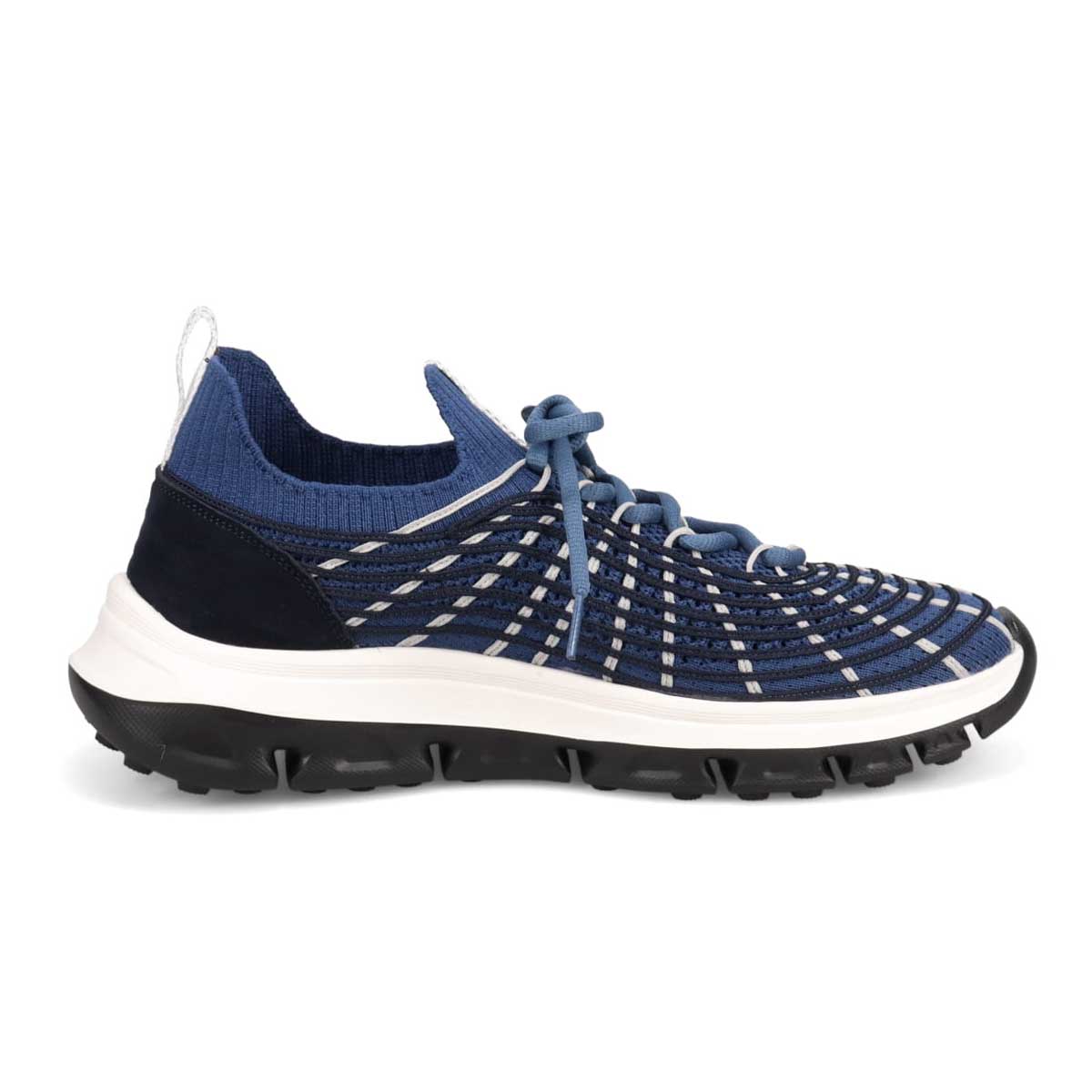 モデロ MODELLO 「リカバリーインソール」搭載で指圧効果により血行を115％促進。Recoveryメッシュニットスニーカー　DM6528R NAVY M