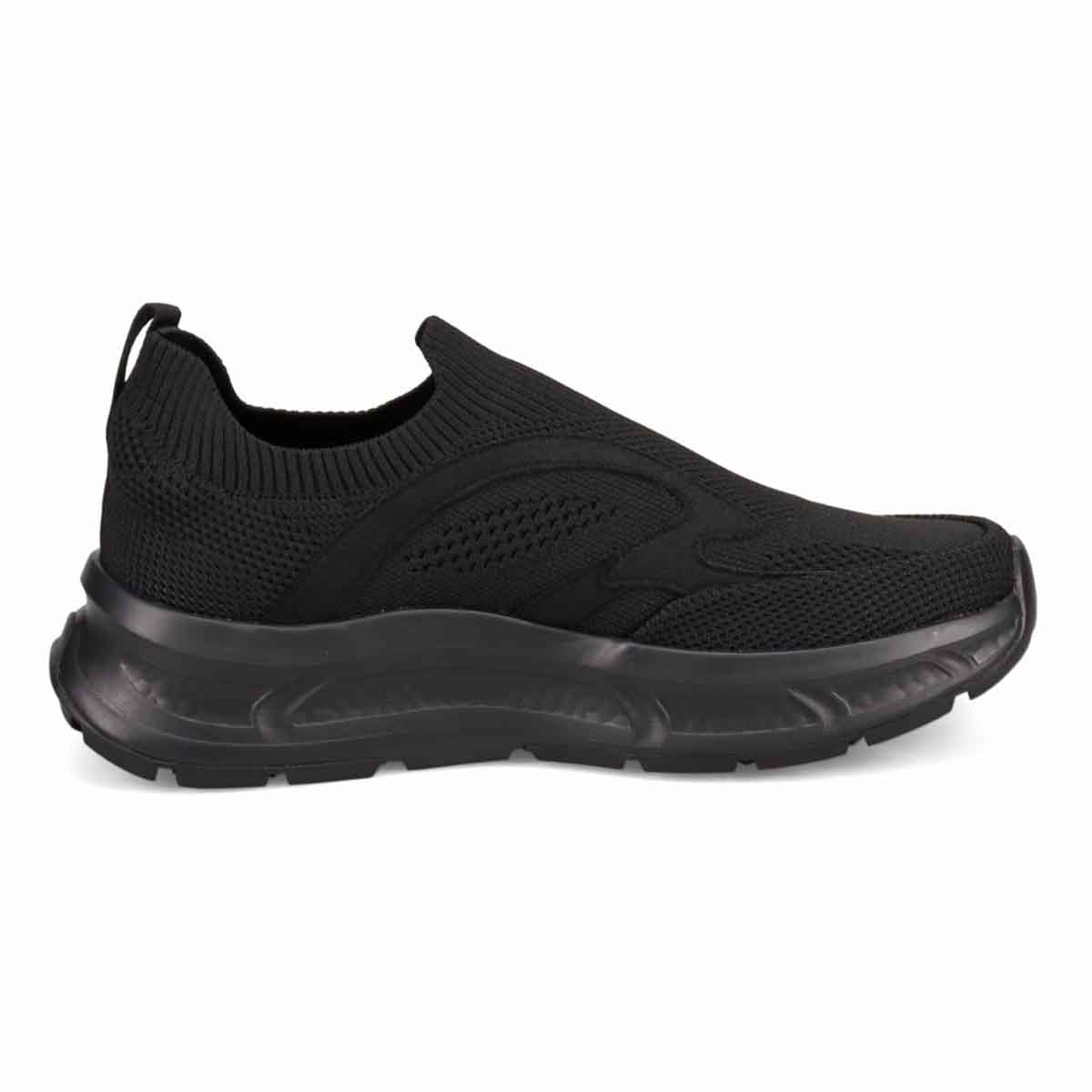 モデロ MODELLO 「Recovery Shiatsu Insole」搭載で指圧効果により血行をよくする。厚底ニット スリッポンスニーカー　DM6531R BLACK 25.0
