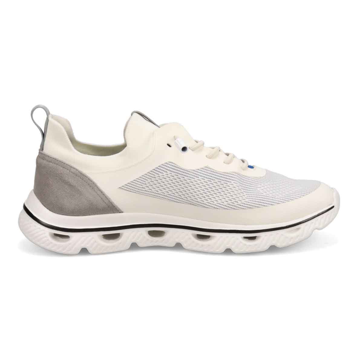 モデロ MODELLO 「リカバリーインソール」搭載で指圧効果により血行を115％促進。Recoveryニットスニーカー　DM6533R WHITE/BLUE M