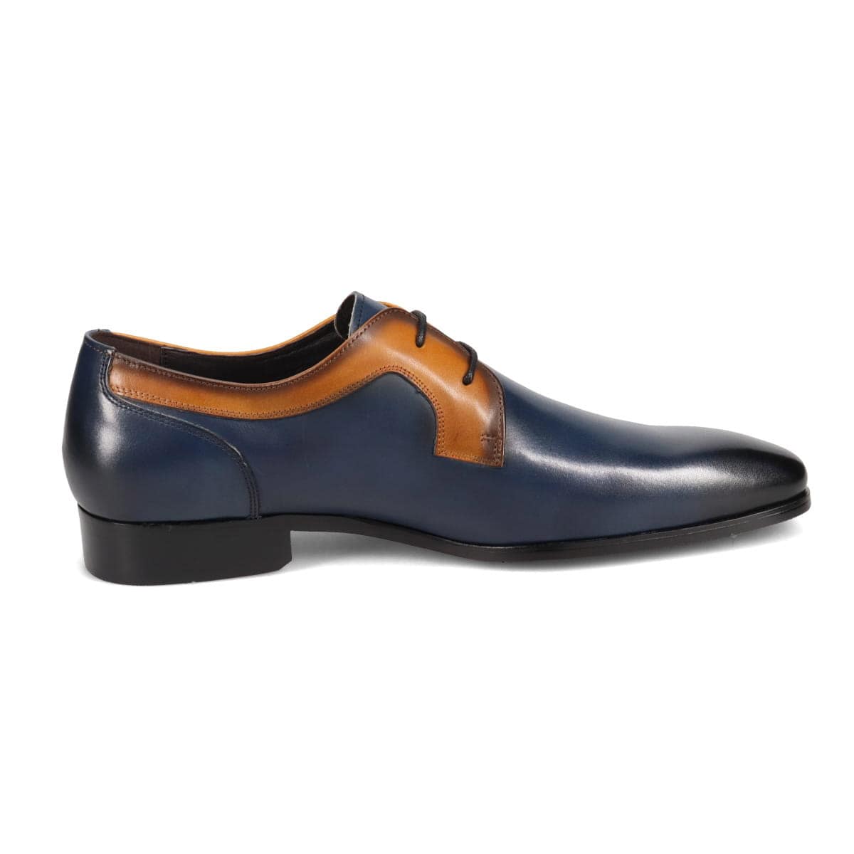モデロ MODELLO プレーントゥ・ドレスシューズ　DM7283 NAVY/L-BROWN 25.0