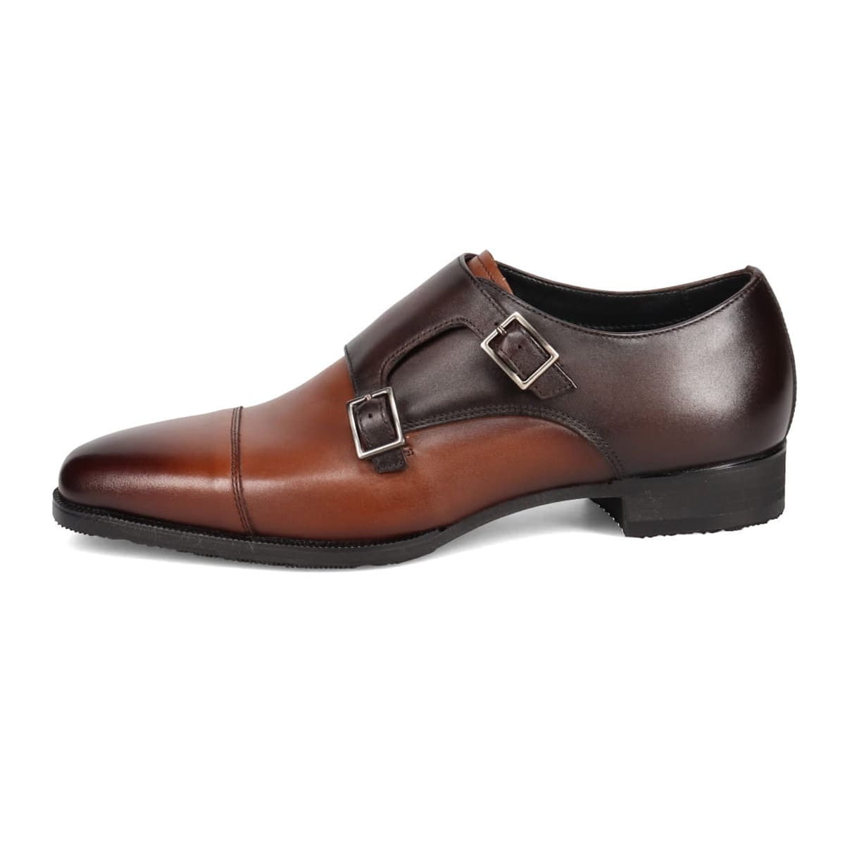 【抗ウイルス・抗菌加工】MODELLO モデロ GORE-TEX搭載 ダブルモンクドレスシューズ　DM804G L-BROWN/D-BROWN 25.0
