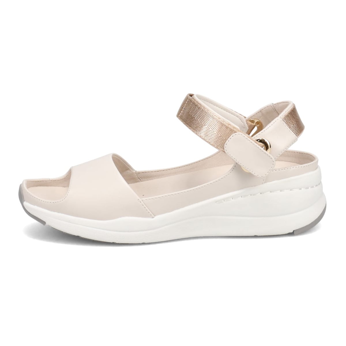 今まで感じたことのない履き心地♪ MODELLOシリーズ『airshoot』 スポーティーサンダル　DML10104 IVORY 23.0