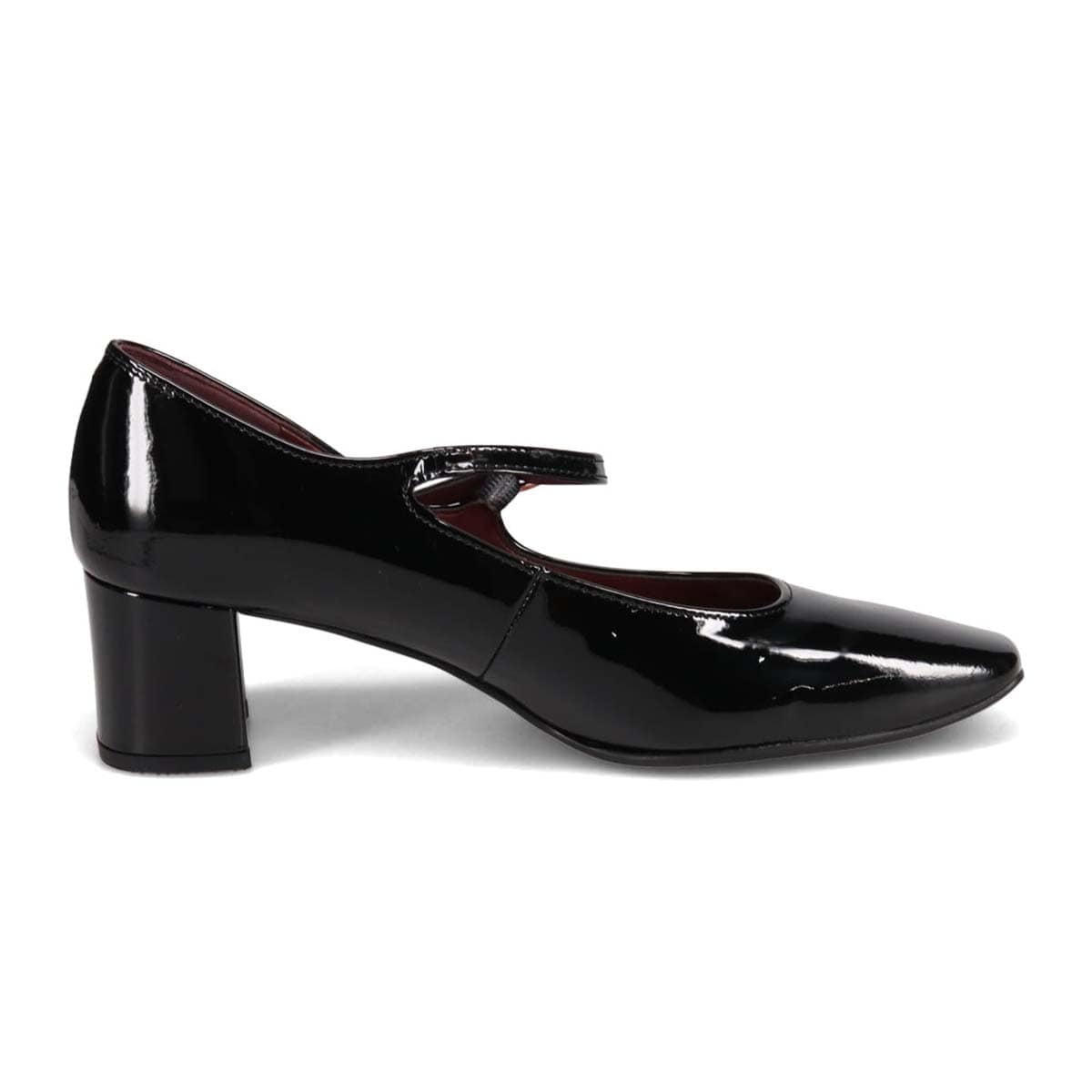 モデロ MODELLO 5.0ｃｍヒール ストラップパンプス  DML3602 BLACK-ENAMEL 23.0