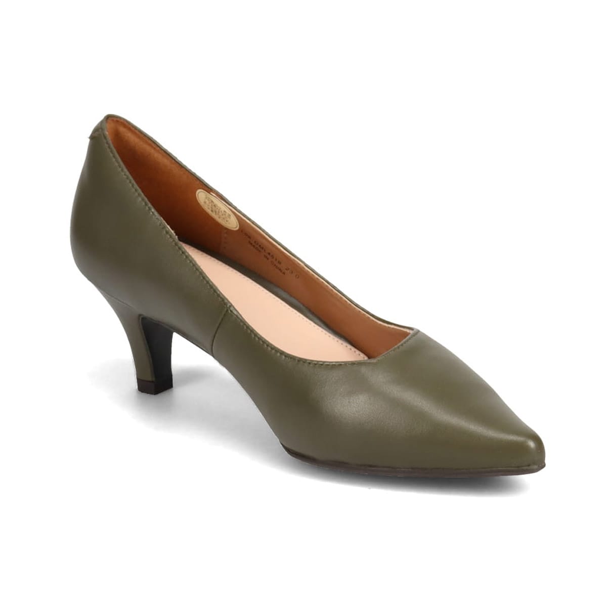 MODELLO 比類ないしなやかさと快適な履き心地が生まれる 『SOFURA』 ポインテッドトゥ・パンプス　DML4519 KHAKI 23.0