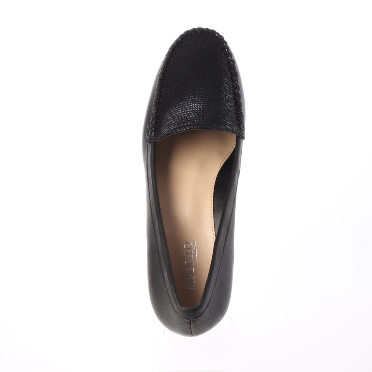 【撥水加工】モデロ MODELLO 人気のモカシンパンプスがリニューアル DML5026 BLACK/BLACK 23.0