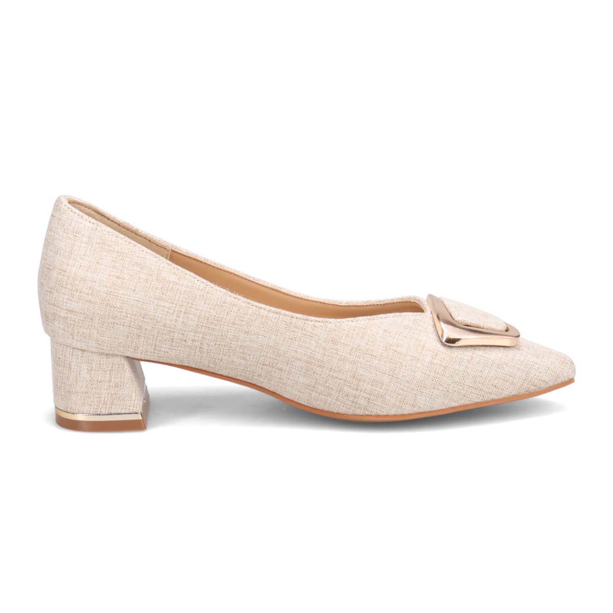 モデロ MODELLO 「リカバリーインソール」搭載で指圧効果により血行を115％促進。Recoveryポインテッドパンプス　DML5505R BEIGE-TX 23.0