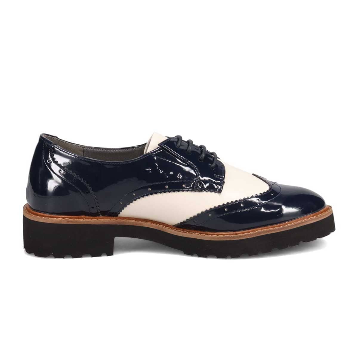 モデロ MODELLO 「リカバリーインソール」搭載で指圧効果により血行を115％促進。Recoveryスタンダードオックスフォードシューズ　DML6062R NAVY/C 23.0