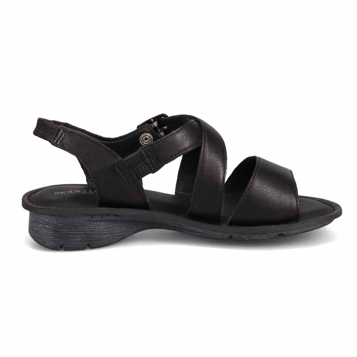 モデロ MODELLO 　ナチュラルレザーフットベットサンダル　DML7156 BLACK M　(23.0～23.5)