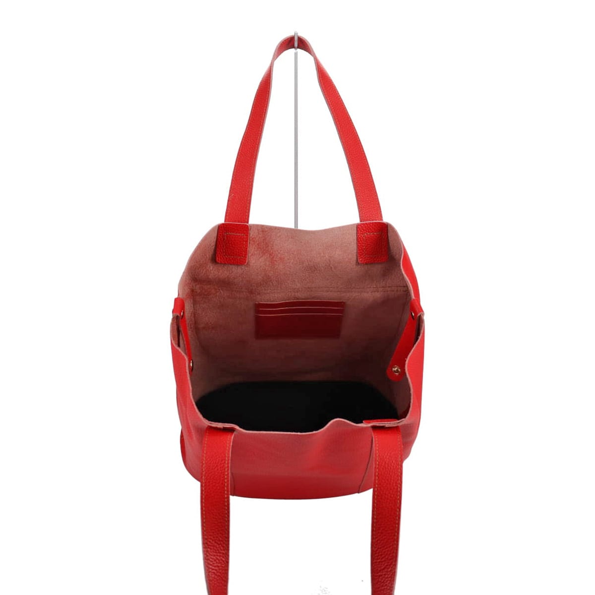 モデロ MODELLO 一枚革を使用した柔らかいトートバッグ DMLB102 RED FREE