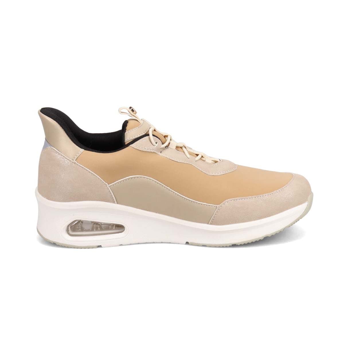 エル スポーツ ELLESPORT クイックフィットエアソールスニーカー　ESP12599 BEIGE 23.0