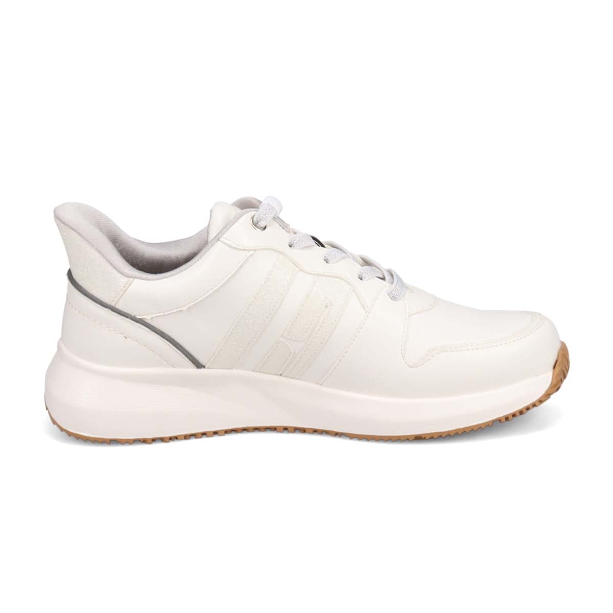 【4cm4時間防水設計】エル スポーツ ELLESPORT　軽量IPソールクイックフィットスニーカー　ESP12605 WHITE 23.0