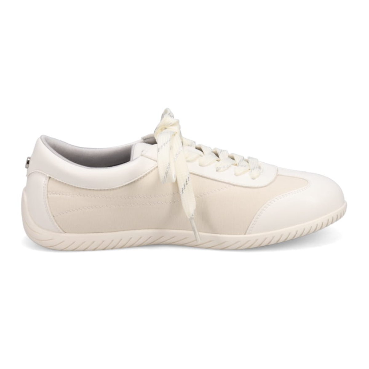 エル スポーツ ELLESPORT ドライビングレースアップスニーカー WHITE-TX 23.0