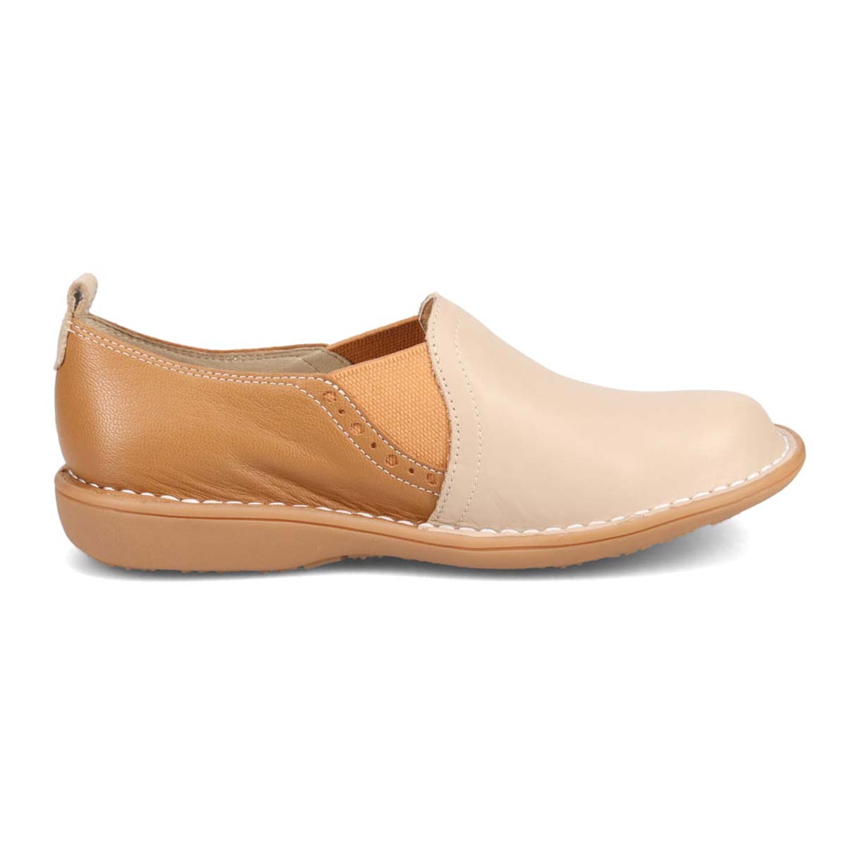 シティゴルフ Ｃｉｔｙ　Ｇｏｌｆ ゆったり足入れアウトステッチ製法のカジュアルシューズ　GFL20116 L-BEIGE/BROWN 23.0