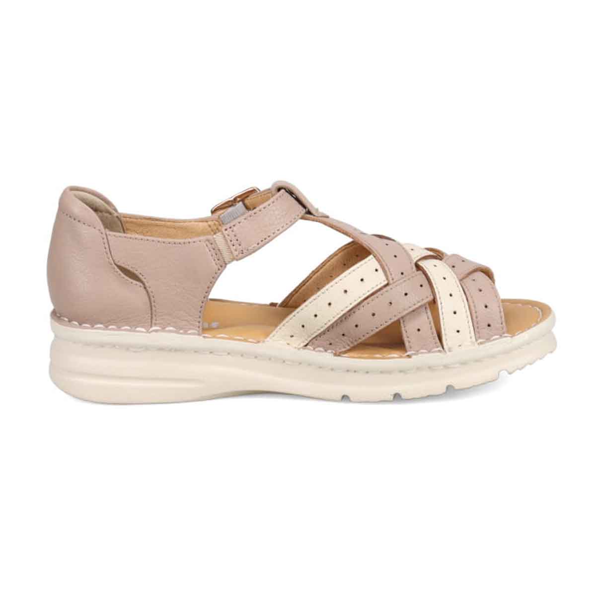 シティ ゴルフ City Golf  アウトステッチ製法のソフトカジュアルサンダル　GFL20154 BEIGE/C 23.0