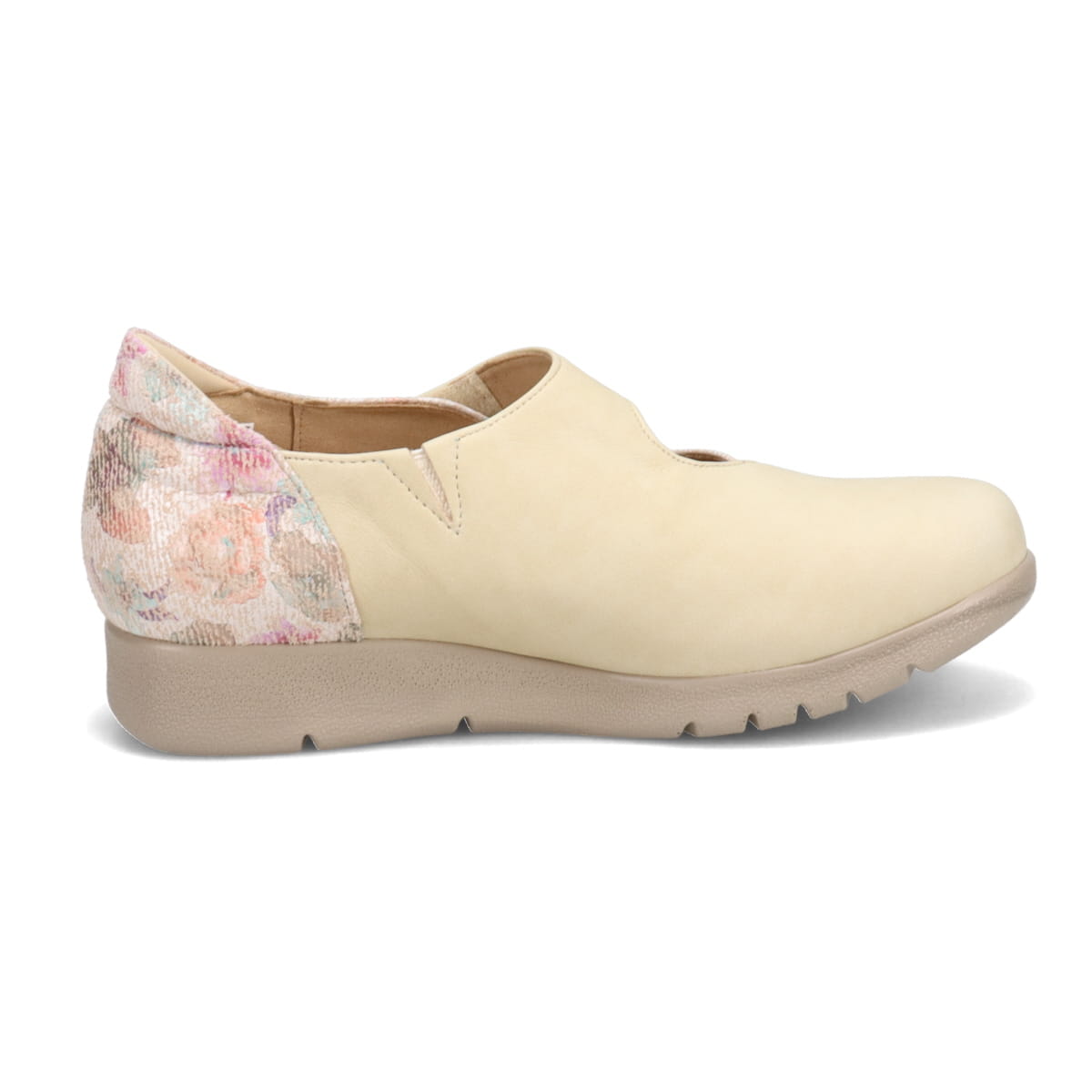 シティゴルフ Ｃｉｔｙ　Ｇｏｌｆ フラワープリントが華やかなワンストラップ カジュアルシューズ　GFL5297 BEIGE/C 23.0