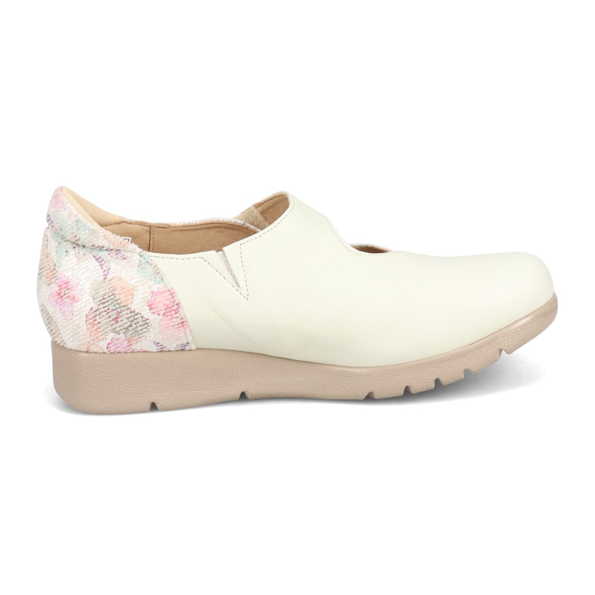 シティゴルフ Ｃｉｔｙ　Ｇｏｌｆ フラワープリントが華やかなワンストラップ カジュアルシューズ　GFL5297 WHITE/C 23.0