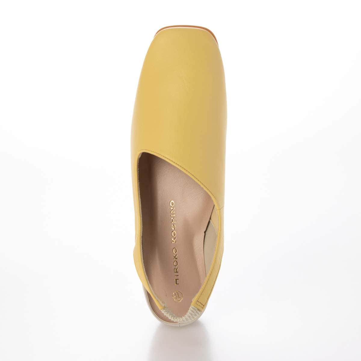 HIROKO KOSHINO バックストラップレザーパンプス　HKL3634 YELLOW 23.0