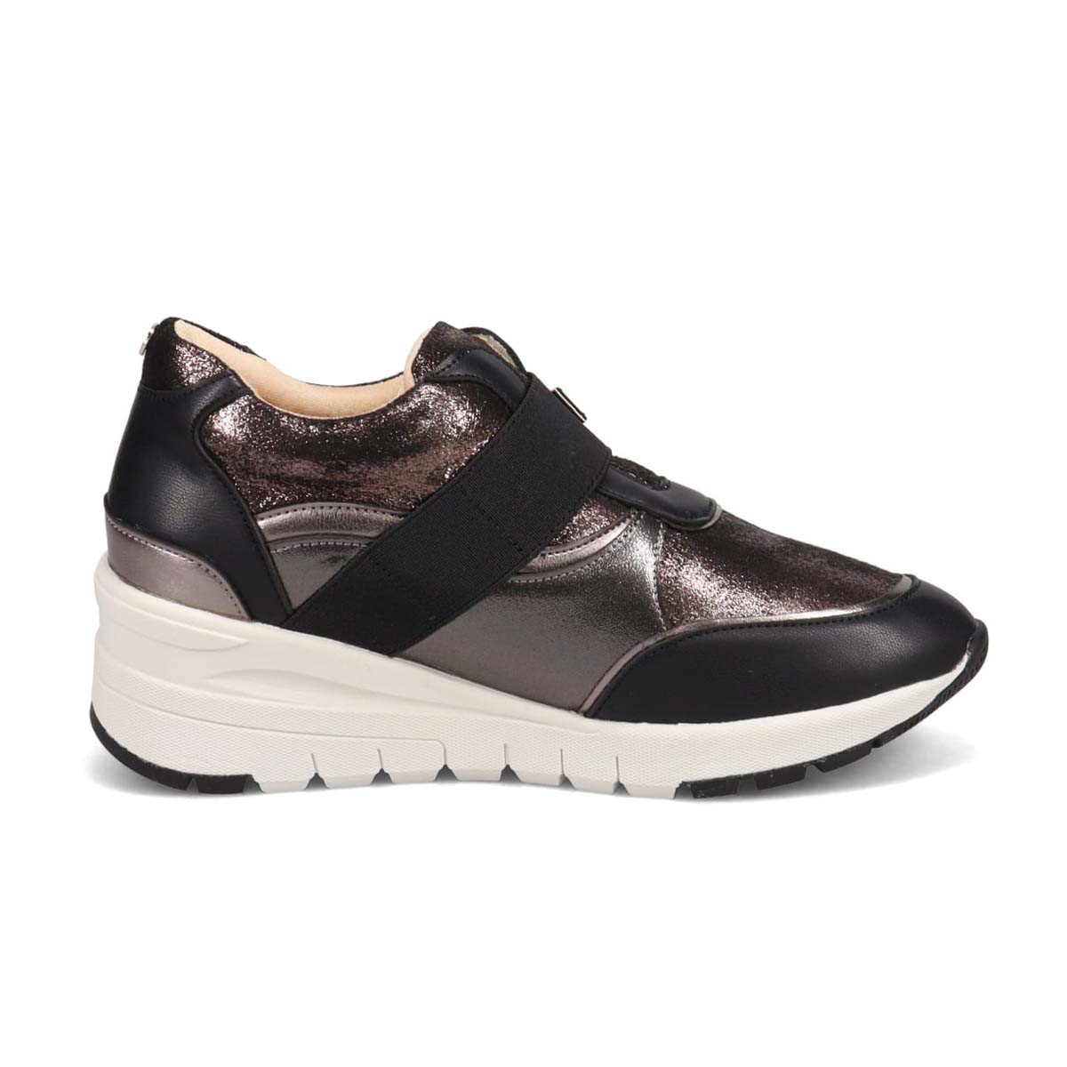 HIROKO KOSHINO ウェッジソールスニーカー　HKL6203 BLACK/ETHANE 23.0