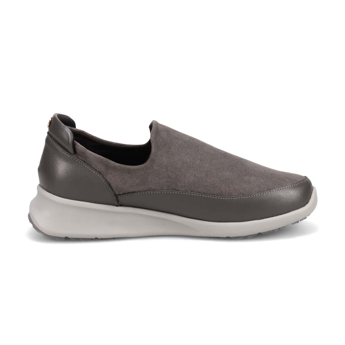 【撥水仕様】HIROKO KOSHINO　防滑　スリッポンカジュアルシューズ　HKL6206 GRAY 23.0